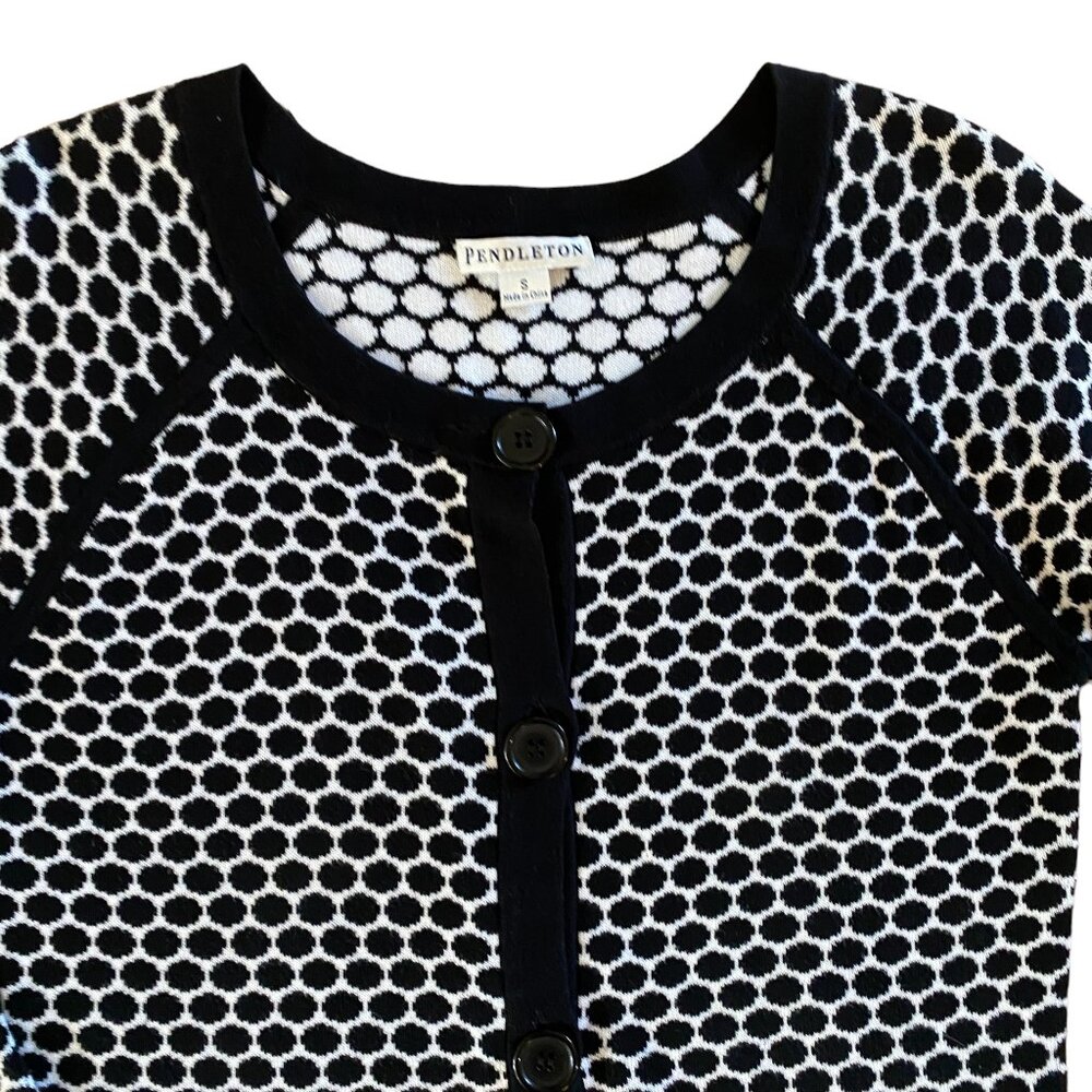 Pendleton Reversible Honeycomb Button-Front Cardi… - image 4